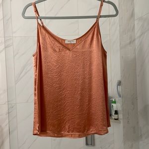 Aritzia Babaton coral pink blush cami Small